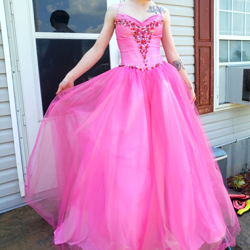 Pink prom dress